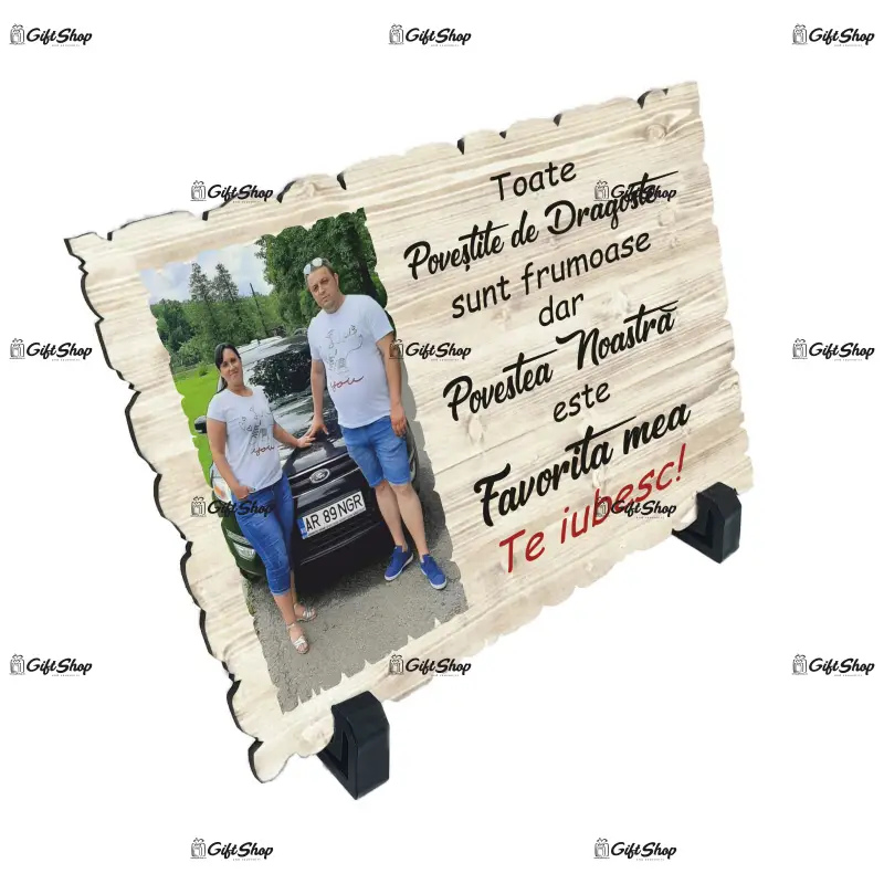 .placheta lemn personalizata dimensiune  138x198 mm